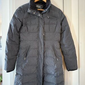 Roots Charcoal Quilted Down Jacket - XS